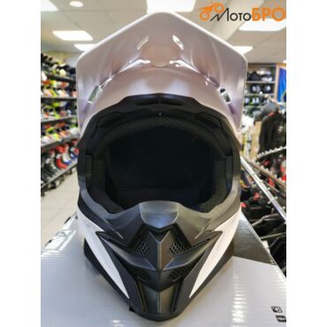 Шлем кроссовый AiM JK803 White Glossy - миниатюра 1
