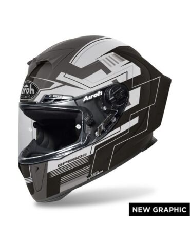 Шлем дорожный Airoh GP550 S Challenge, black matt (XL, Взрослая  Дорожная)