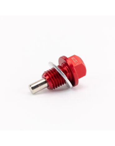 Сливной болт масла с магнитом CNC М12 х 1.5 Red