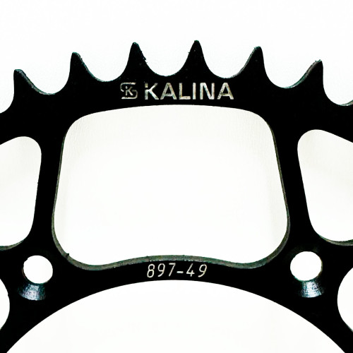Звезда задняя стальная черная KALINA 49 зубов KTM / Husqvarna / GasGas - фото 1