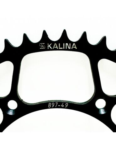 Звезда задняя стальная черная KALINA 49 зубов KTM / Husqvarna / GasGas