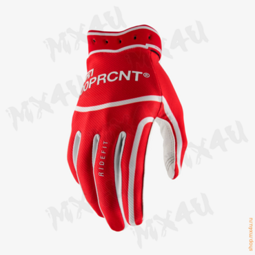 Мотоперчатки Ridefit Glove White Red 2026 - миниатюра 1
