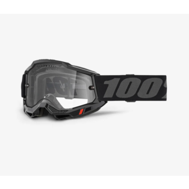 Очки 100% Accuri 2 Enduro MTB Black, clear lens - миниатюра 1