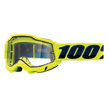 100% Очки Accuri 2 Enduro Goggle Fluo Yellow Clear Dual Lens - миниатюра 1