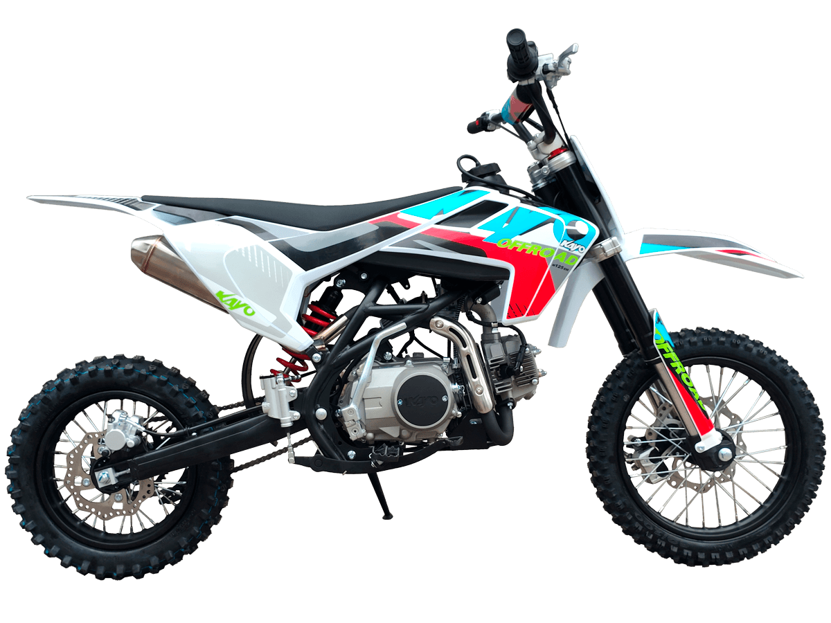 Питбайк KAYO M125EM 14 12 (механ. сцепл., эл. стартер 2026 г.) - фото 1