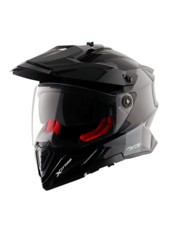 Шлем дорожный AXOR X CROSS DUAL VISOR SC E, black (M, Взрослая  Кросс эндуро)