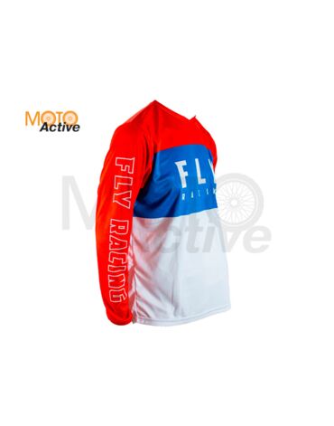 Джерси FLY RACING F 16 REFRESH , белая красная синяя
