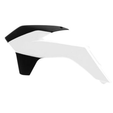 Боковины радиатора бело черные KTM SX125 150 SXF250 450 13 15 # SX250 13 16 # EXC EXCF125 500 14 16  - миниатюра 1
