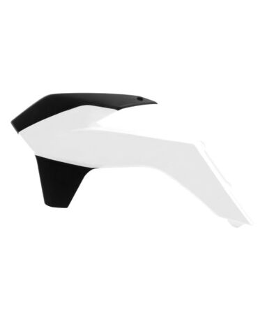 Боковины радиатора бело черные KTM SX125 150 SXF250 450 13 15 # SX250 13 16 # EXC EXCF125 500 14 16