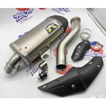 Wings Titanium Mufflers прямоточный титановый выхлоп (silver) HQV 901 NORDEN 22 24 ( 790 890 ADV R 19 24 ) - миниатюра 4