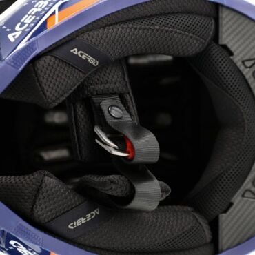 Acerbis Шлем T711 Blue Orange - миниатюра 3