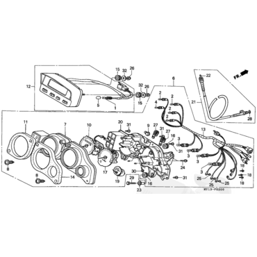 HONDA трос спидометра для XRV750V (96 03) ( 44830MAY620 ) - миниатюра 3