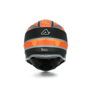 Acerbis Шлем детский IMPACT STEEL JUNIOR Black Orange - миниатюра 4