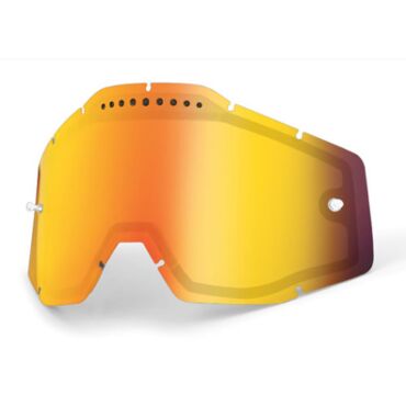 Линза 100% Racecraft Accuri Strata Vented Dual Pane Lens Anti Fog Mirror Red - миниатюра 1