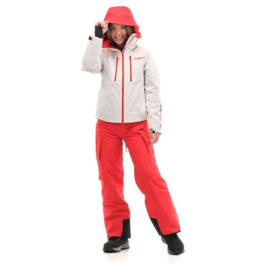 Dragonfly Куртка утепленная Gravity Premium WOMAN Gray Red Fluo - миниатюра 3
