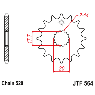 Звезда ведущая JTF564 14 - миниатюра 1