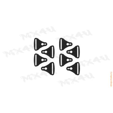 Застежки к наколенникам Hybrid+X Frame (к т) - Черный - миниатюра 1