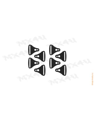 Застежки к наколенникам Hybrid+X Frame (к т) - Черный