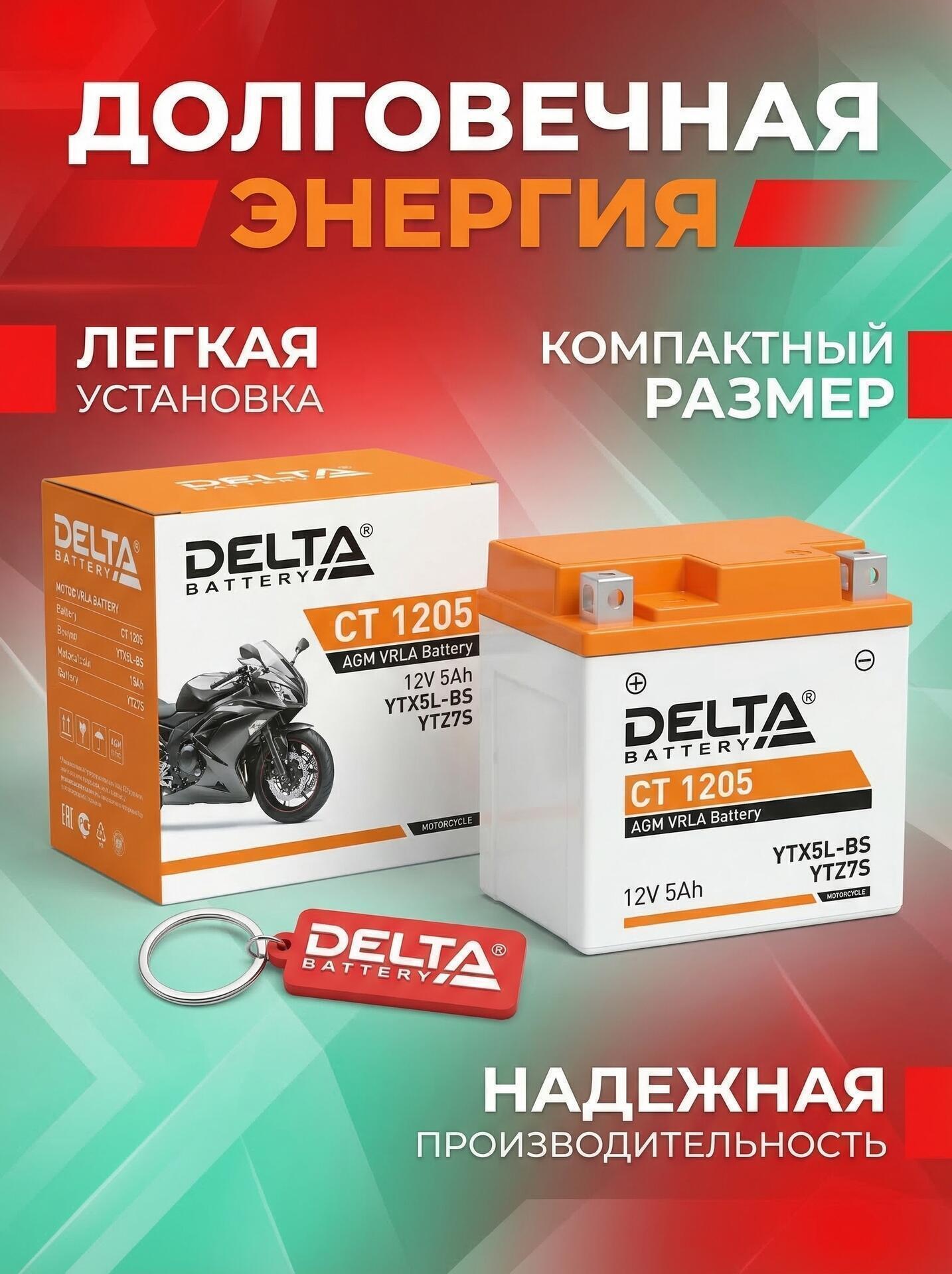 Аккумуляторная батарея Delta СТ1205 - фото 1