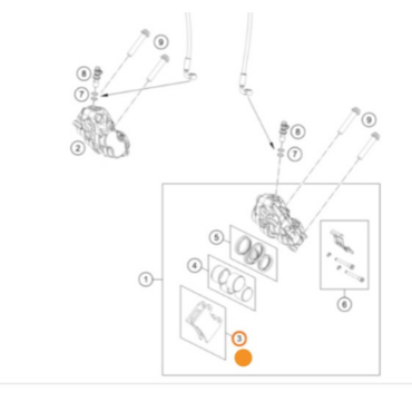 KTM Колодки тормозные передние 890 Duke /21-> ( 63613030000 ) - миниатюра 1