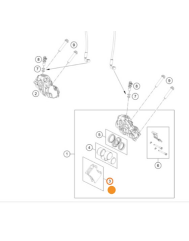 KTM Колодки тормозные передние 890 Duke /21-> ( 63613030000 )