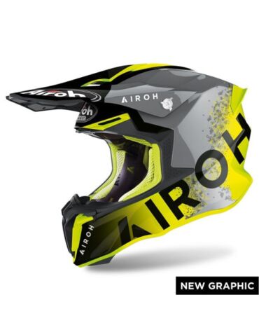 Шлем AIROH Twist 2.0 Bit Yellow Gloss (Глянцевый)