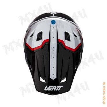 Шлем 7.5 V26 Thermoplastic + 4.5 очки Velocity - Черно Белый - миниатюра 2
