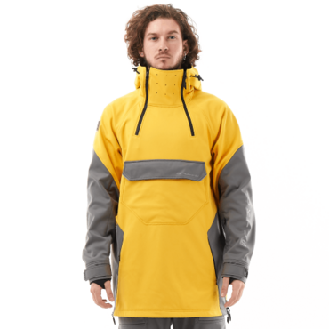 Dragonfly Куртка анорак сноубордическая Uktus Man Yellow - Grey - миниатюра 3