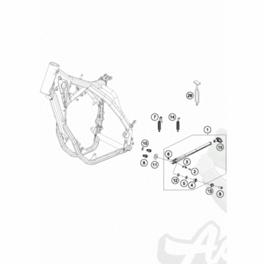 KTM винт крепежный M5X14 TORX 25 07 ( 58605083014 ) - миниатюра 1