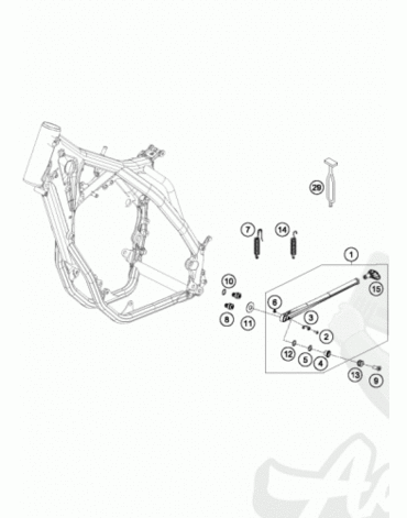 KTM винт крепежный M5X14 TORX 25 07 ( 58605083014 )