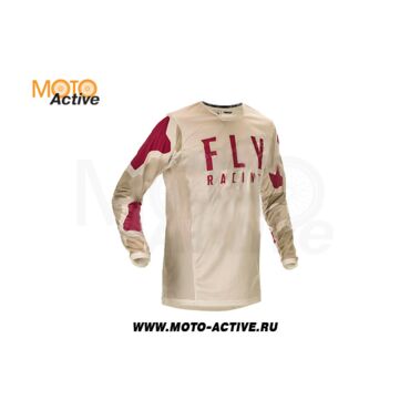 Футболка для мотокросса FLY RACING KINETIC K221 2021 серая бордовая - миниатюра 1