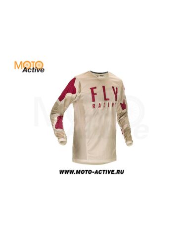 Футболка для мотокросса FLY RACING KINETIC K221 2021 серая бордовая
