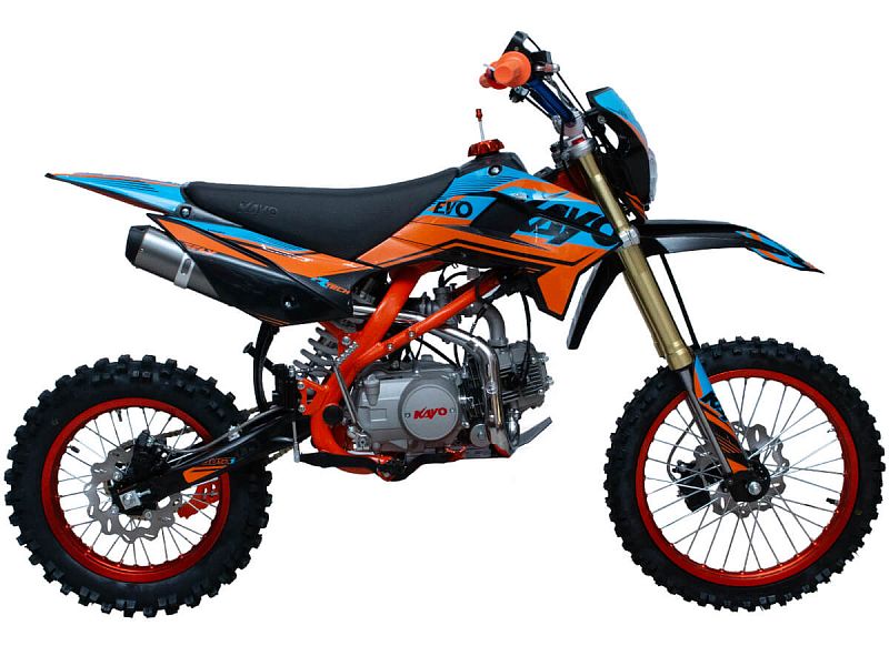 Питбайк KAYO EVOLUTION K125EM 17 14 KRZ (механ. сцепл., эл. стартер 2024 г.) - фото 1