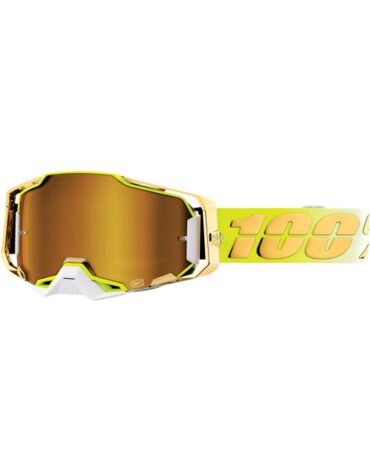 Очки для мотокросса 100% ARMEGA FEELGOOD / TRUE Gold Mirror Lens с зеркальной линзой