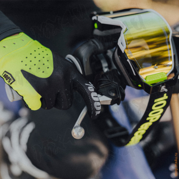 Мотоперчатки ITrack Glove Black Fluo Yellow 2026 - миниатюра 2