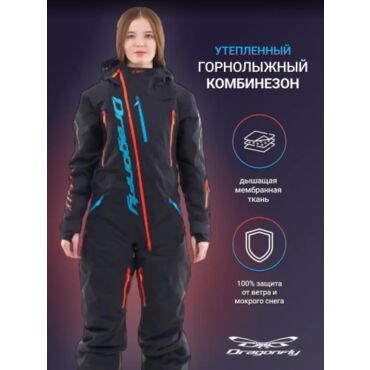 Dragonfly Комбинезон женский Gravity Premium 2022 Black - миниатюра 2
