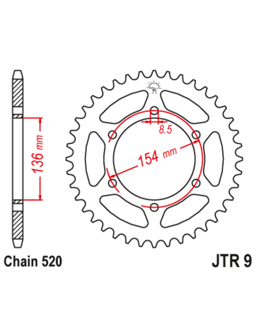 Звезда ведомая JTR9 47
