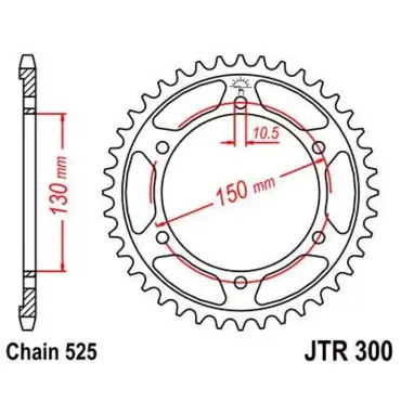 Звезда ведомая JTR300 - миниатюра 1