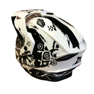 AiM Шлем детский JK802Y White Black - миниатюра 1