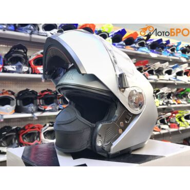 Шлем модуляр RSX Spark (HS 159) Winter, серый матовый - миниатюра 3