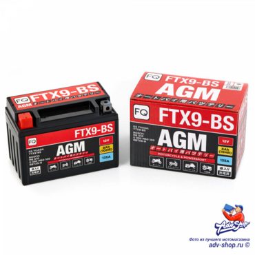 FQ FTX9 BS AGM 8 Ah 135A АКБ аккумулятор ( серии YTX9 BS ) 125 250 390 690 Duke / XR650L / XTZ660 - миниатюра 1