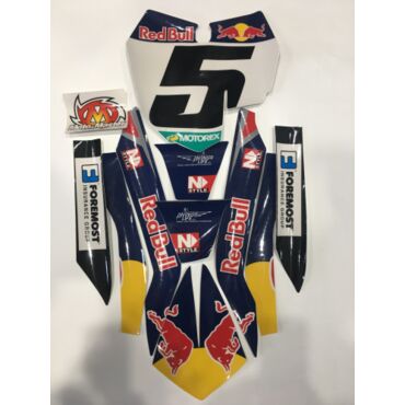 Наклейки передний номер, крыло, фильтровая коробка КТМ SX SXF(с13) Factory Dungey - миниатюра 1