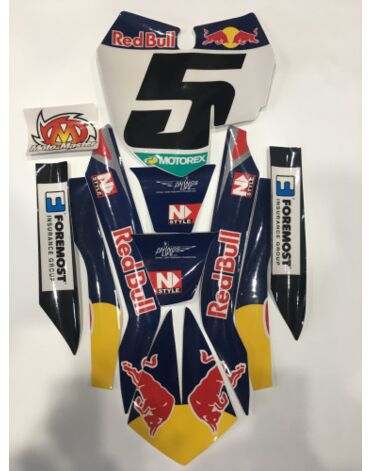 Наклейки передний номер, крыло, фильтровая коробка КТМ SX SXF(с13) Factory Dungey