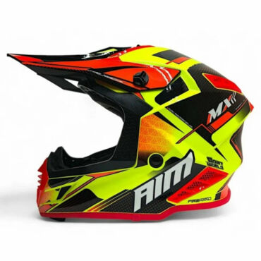 AiM Шлем RH855 (Fiber Glass) Swift Yellow Black - миниатюра 3