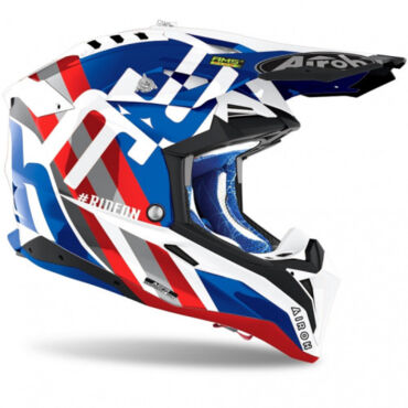 Airoh Мотошлем Aviator 3 Rainbow Blue Red Gloss - миниатюра 1