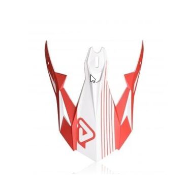 Козырек Acerbis для шлема X TRACK Red White - миниатюра 1