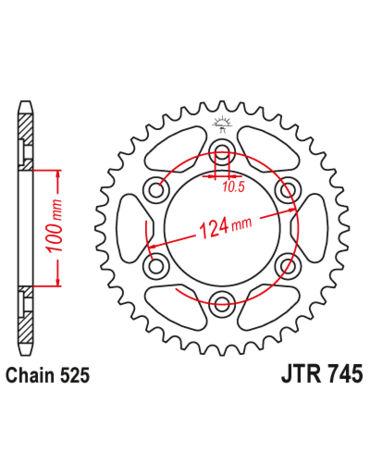 Звезда ведомая JTR745 38