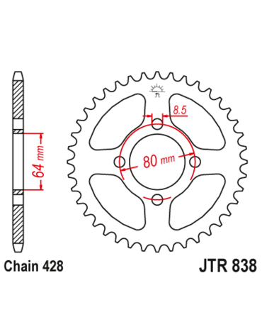 Звезда ведомая JTR838 31