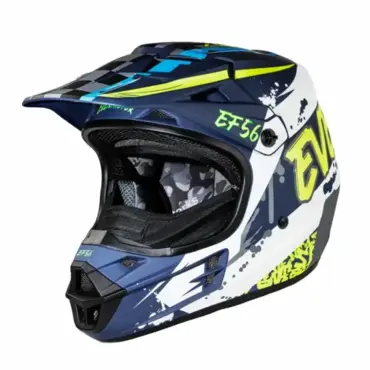 Мотошлем EF56 Base MX сине белый HiViz матовый - миниатюра 3