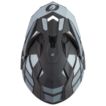 ONEAL Шлем кроссовый со стеклом Sierra R V24, мат. серый черный - миниатюра 1